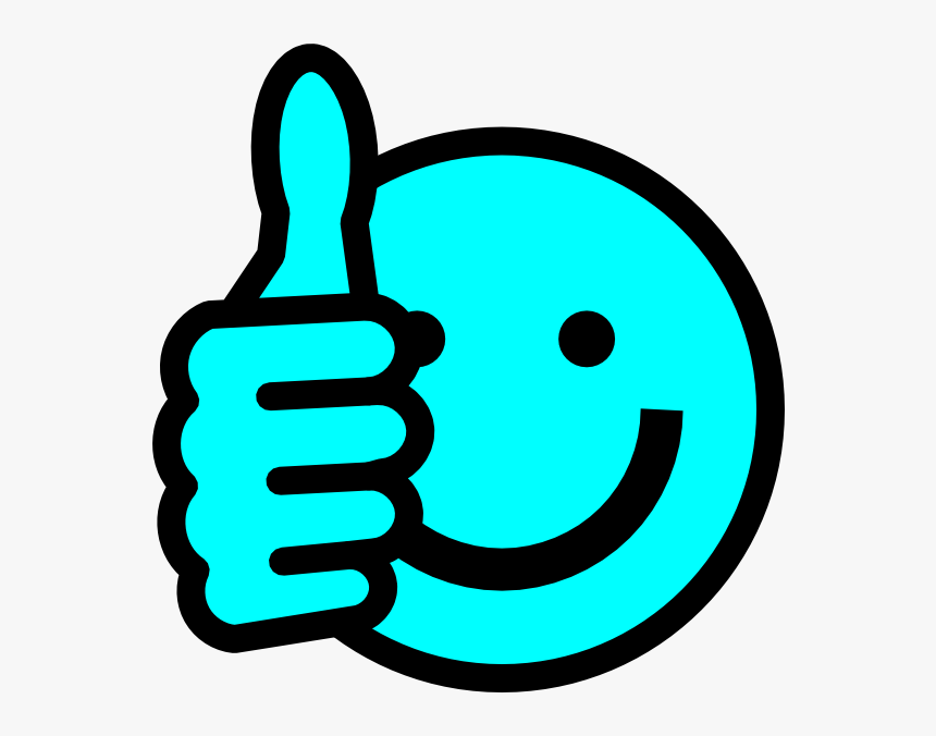 Baby Blue Thumbs Up Svg Clip Arts - Blue Thumbs Up Clip Art, HD Png Download