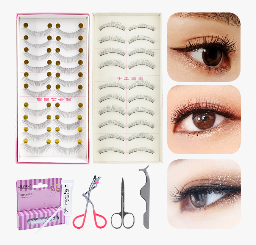 False Eyelashes 216 Female Thick Simulation Handmade - Eyelash Extensions, HD Png Download