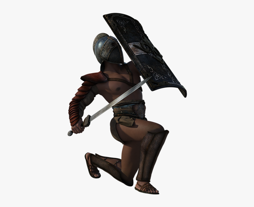 Thracian, Gladiator, Sword, 3d, Warrior, Ancient, Man - Gladiator Transparent Background, HD Png Download
