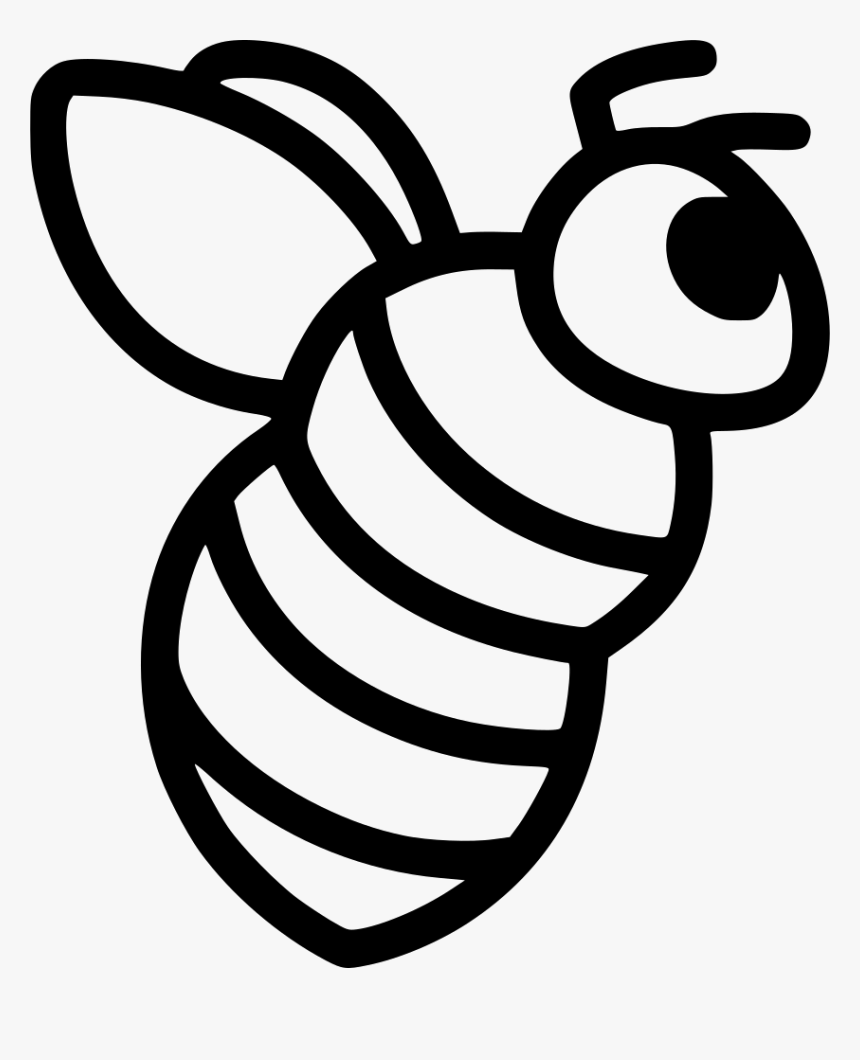 Bumblebee - Bee Black And White Icons, HD Png Download