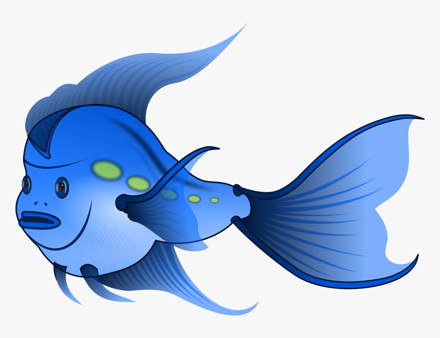 Blue Fish Clipart - Free Clipart Blue Fish, HD Png Download