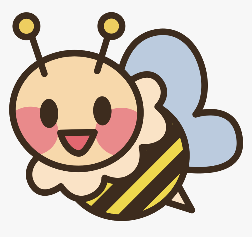 Cheek,bumblebee,yellow - Cute Bee, HD Png Download