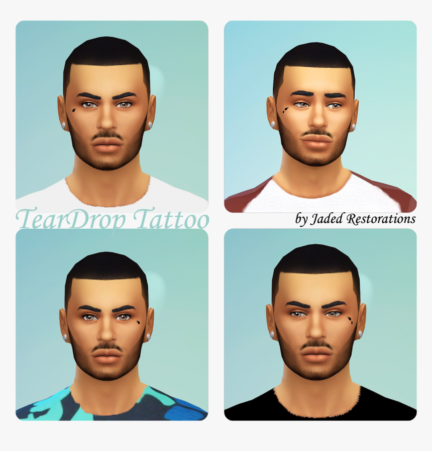 As Pictured, A Tear Drop Tattoo Found Under [skin Detail]
1 - Sims 4 Tears Tattoo, HD Png Download