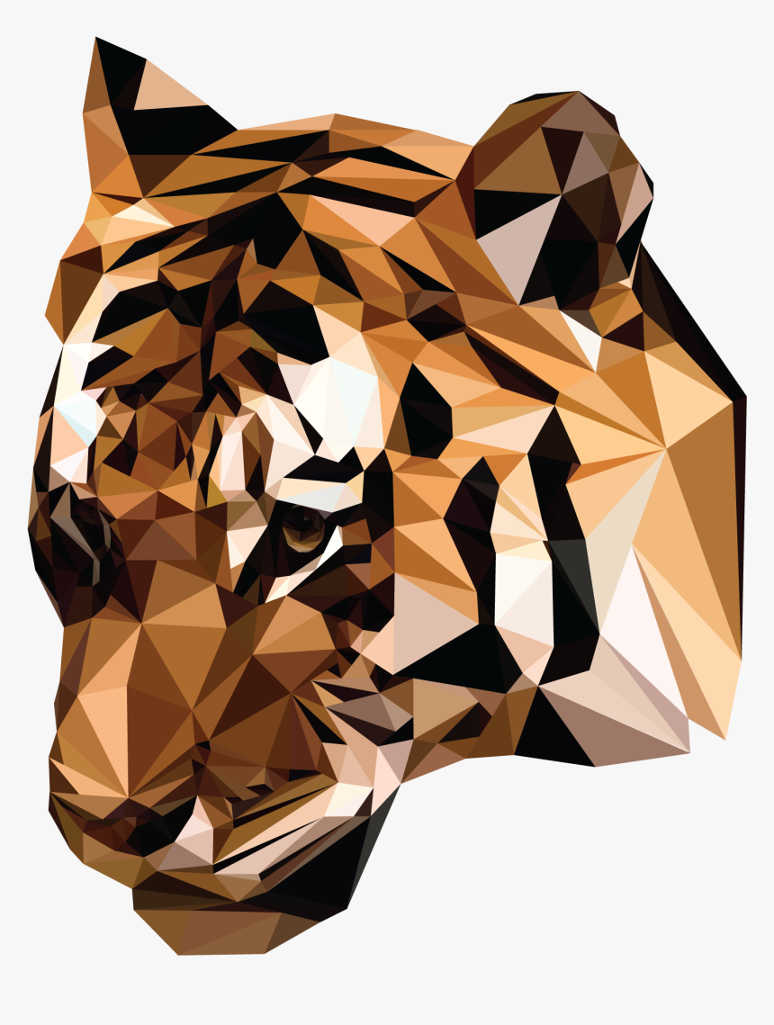 Transparent Polygon Png - Tiger Iphone Xs Max, Png Download