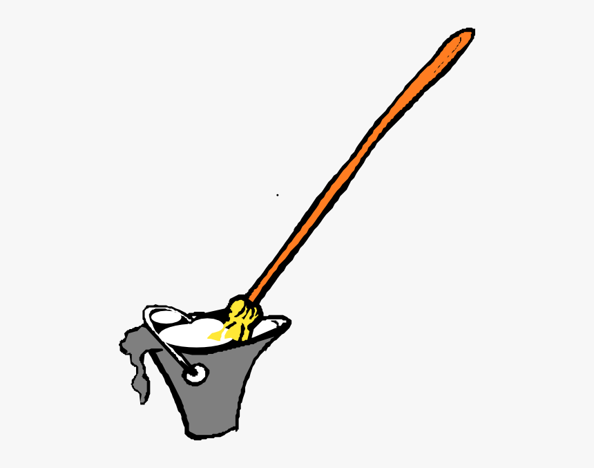 Mop In The Bucket Clipart, HD Png Download