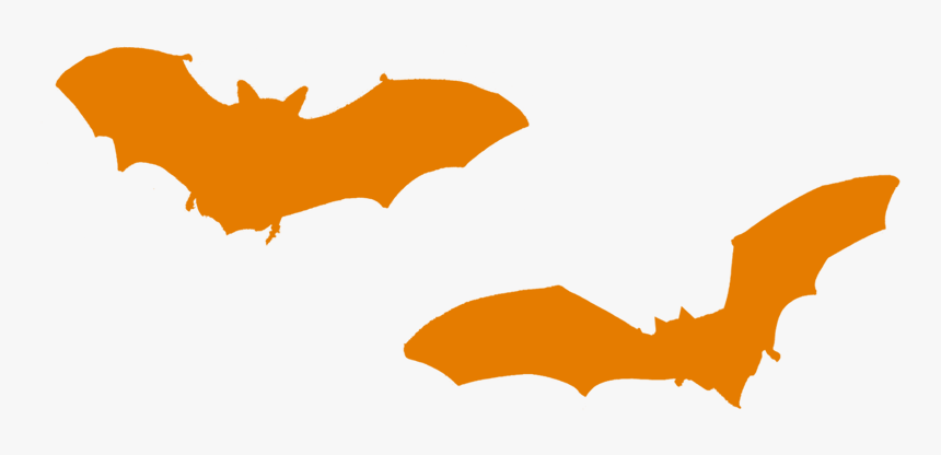 Free Graphic Download Clip - Halloween Orange Bat Cartoon, HD Png Download