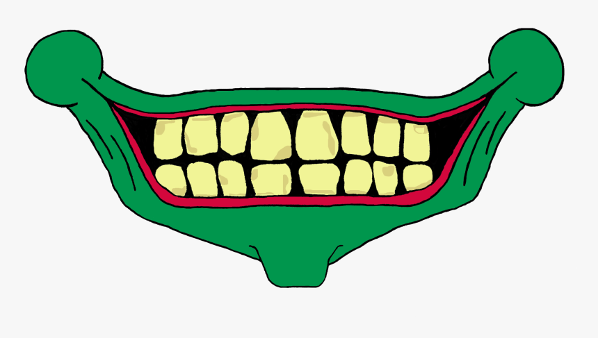 Colored Creepy Smile - Creepy Smile Png, Transparent Png