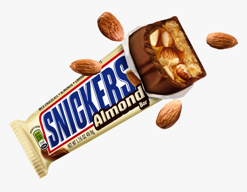Snickers Png Download - Snickers Almond Png, Transparent Png