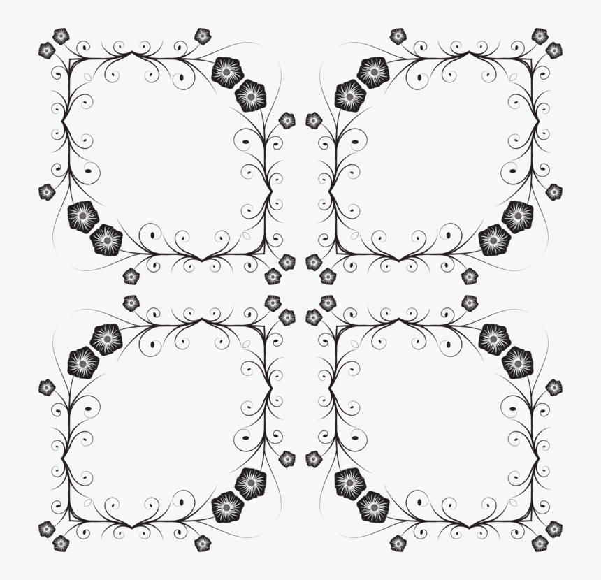 Ornament Drawing Lace Silhouette Line Art - Ornament, HD Png Download