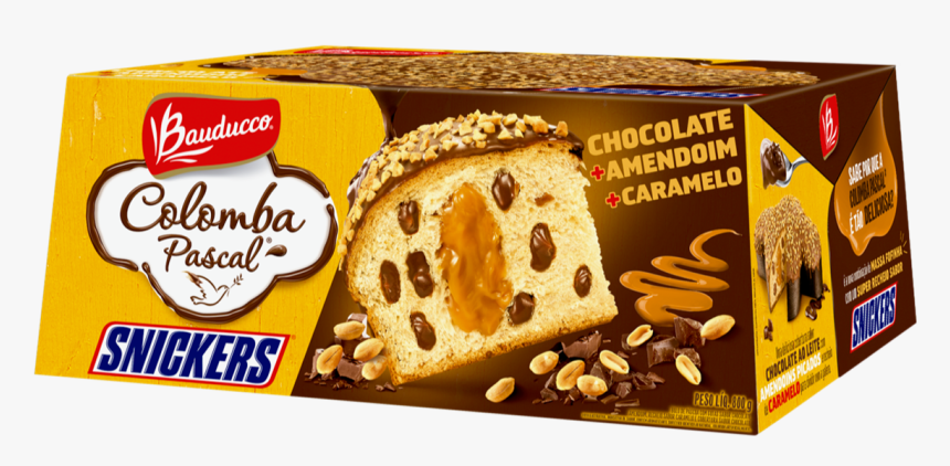 Colomba Pascal Bauducco Sabor Snickers - Snickers, HD Png Download