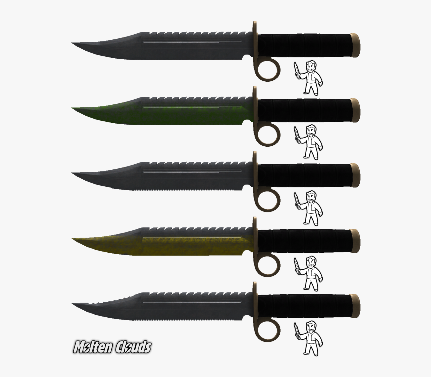 Transparent Combat Knife Png - New Vegas Mod Combat Knife, Png Download