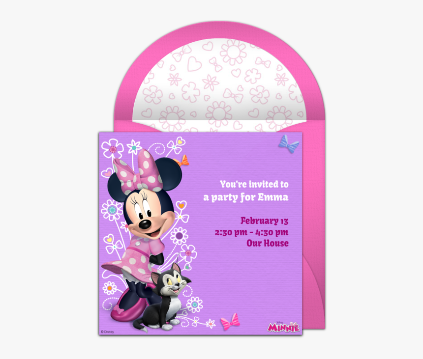 Minnie Mouse Invitation - Minnie Mouse Quinceanera Dress, HD Png Download
