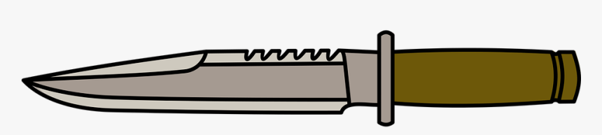 Knife, Combat, Sharp, Vector - Bowie Knife, HD Png Download