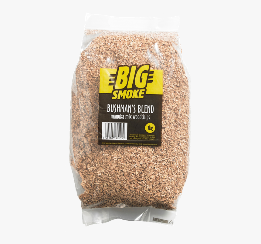 Big Smoke Bushman S Blend Wood Chips 1kg - Emmer, HD Png Download