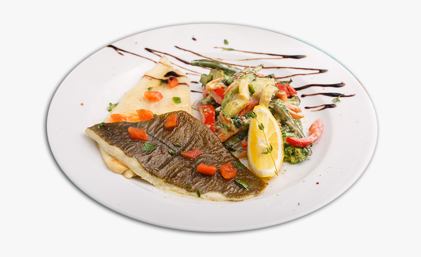 Flounder With Vegetables In Creamy Sauce - Fish, HD Png Download