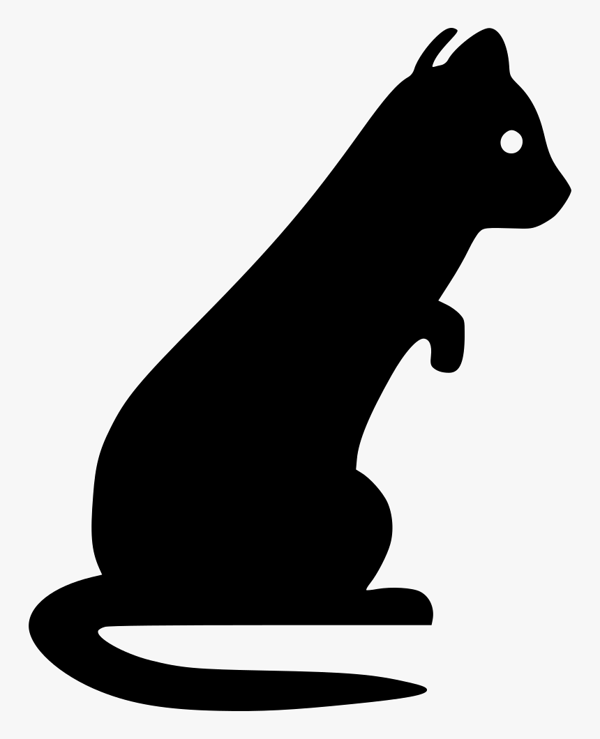 Whiskers Weasels Ferret Cat Pet - Huron Png Silueta, Transparent Png