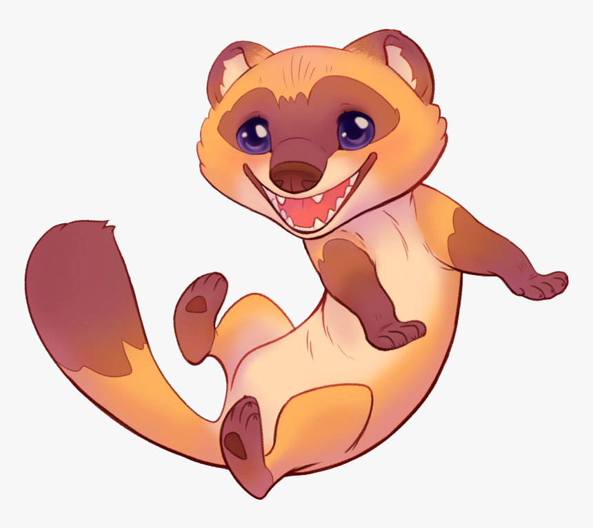 Ferret Png Background - Cartoon, Transparent Png