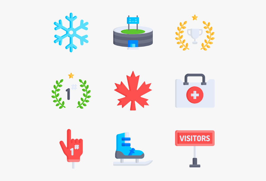 Hockey - Cristalli Di Neve Stilizzati, HD Png Download