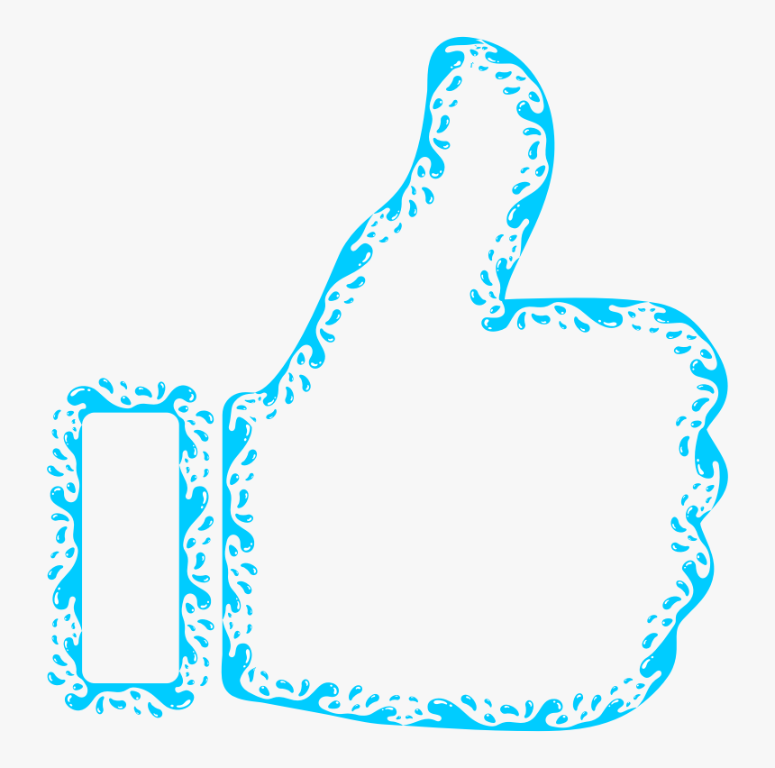 Thumbs Up Aqua, HD Png Download