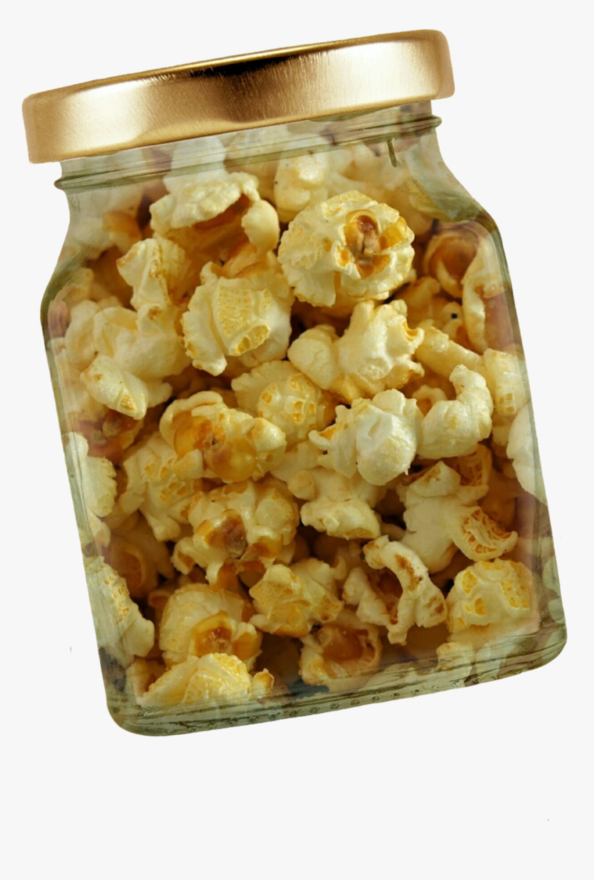 Popcorn In Jar Png Image - Popcorn, Transparent Png