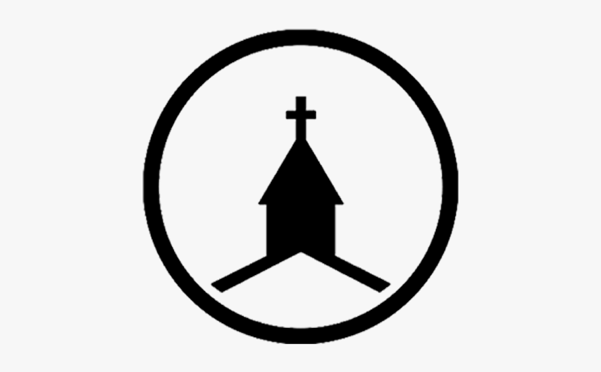 Church Silhouette Circle, HD Png Download