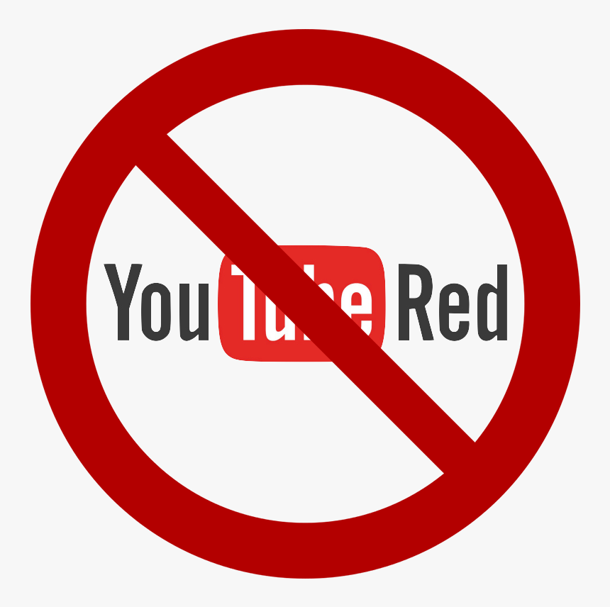Crossed Out Youtube Red Logo - No Whining Clipart, HD Png Download