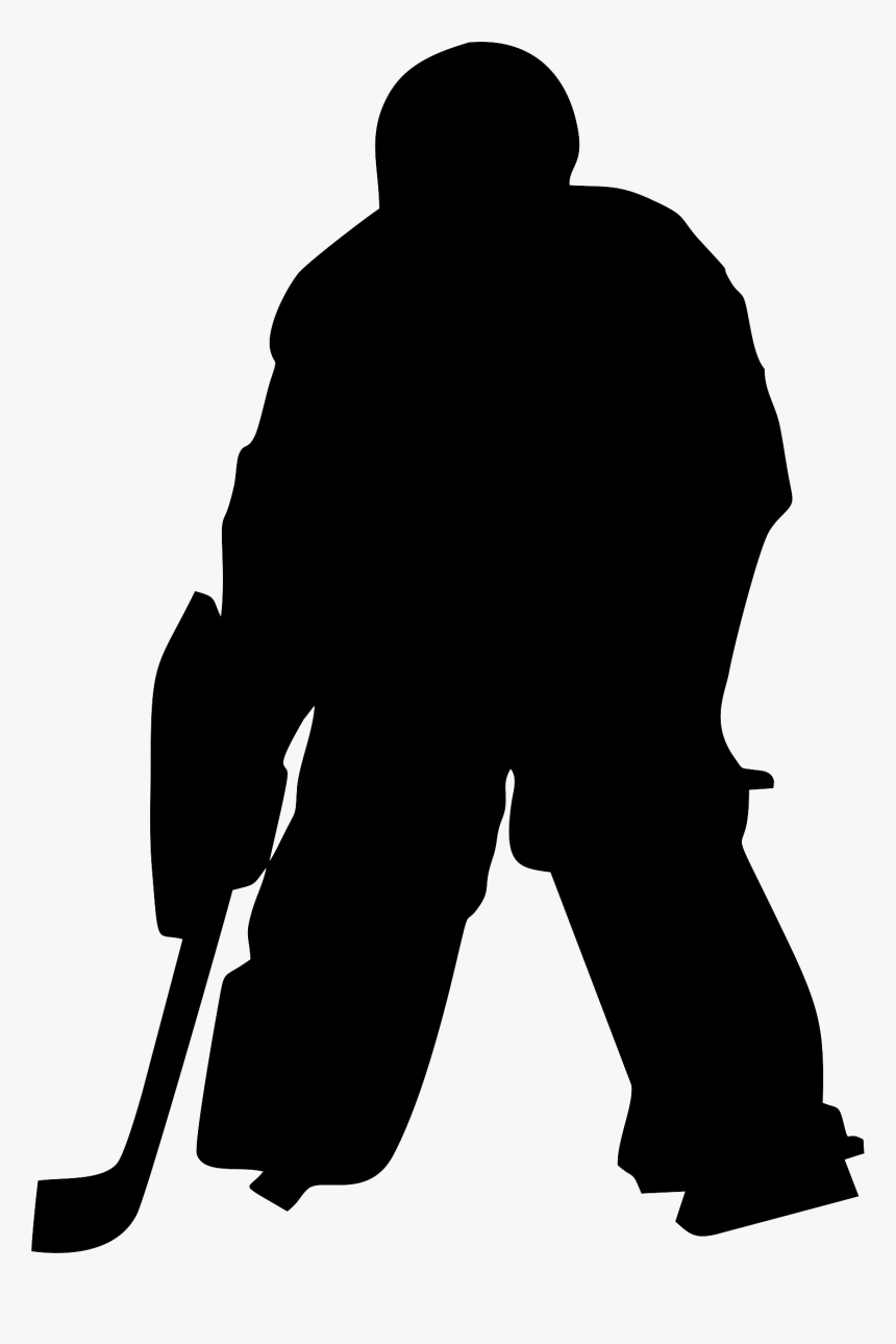 Goaltender Silhouette Field Hockey Ice Hockey - Hockey Goalie Silhouette Png, Transparent Png