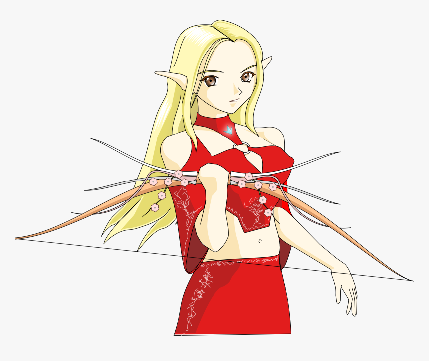 Banshee Elven Archer Clip Arts - Fantasy Elf Clip Art, HD Png Download