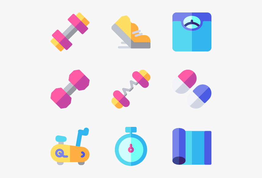 Gym Equipment - Icono Gym Color Png, Transparent Png