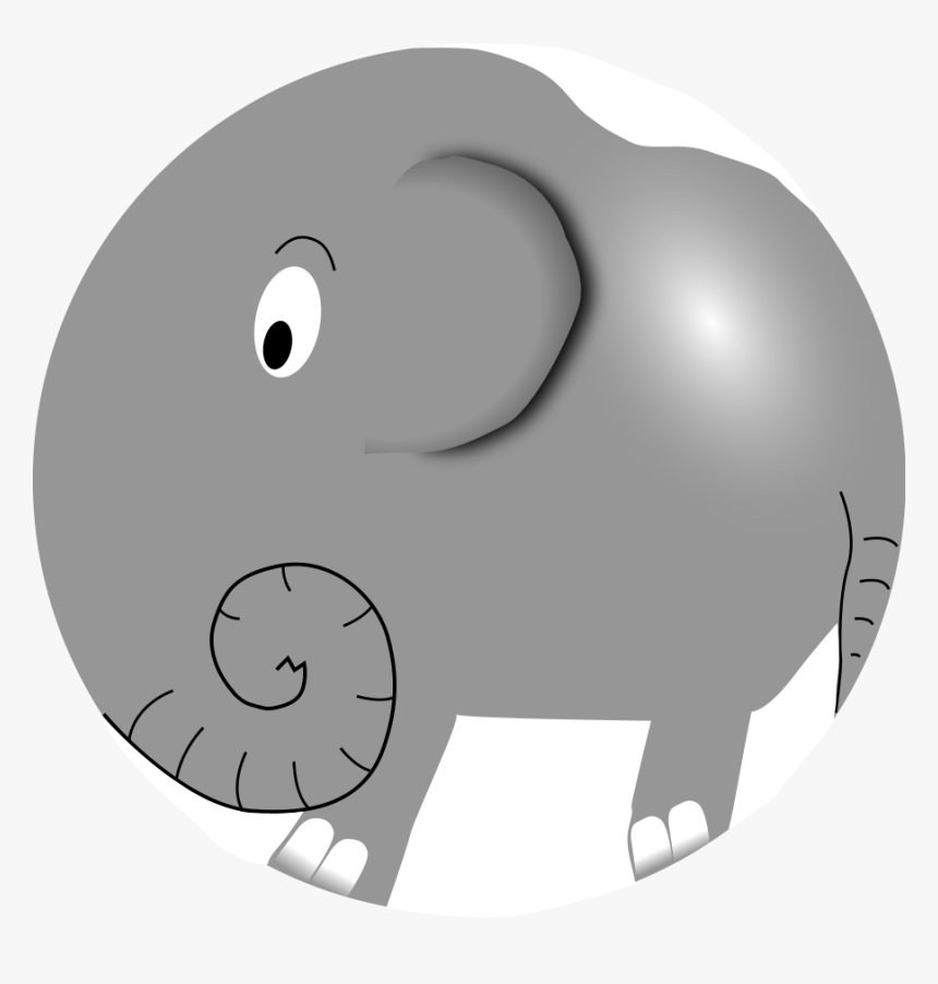 Baby Elephant - Elephant Cartoon, HD Png Download