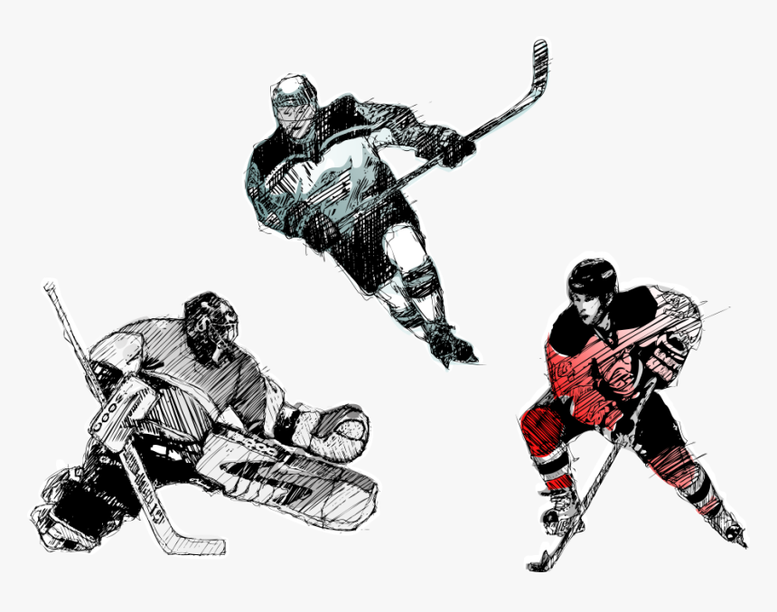 Ice Hockey Player Hockey Field Hockey Puck - Hockey Vector Art, HD Png Download