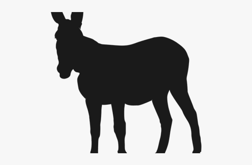 Donkey Silhouette Png, Transparent Png