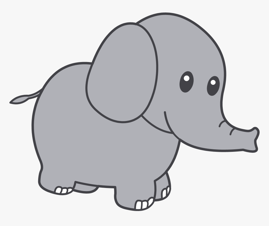 Elephant Clip Art Baby Shower - Elephant Clipart, HD Png Download