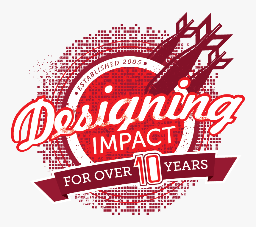 Designing Impact For Over 10 Years - Creative Logo For Graphic Designer, HD Png Download