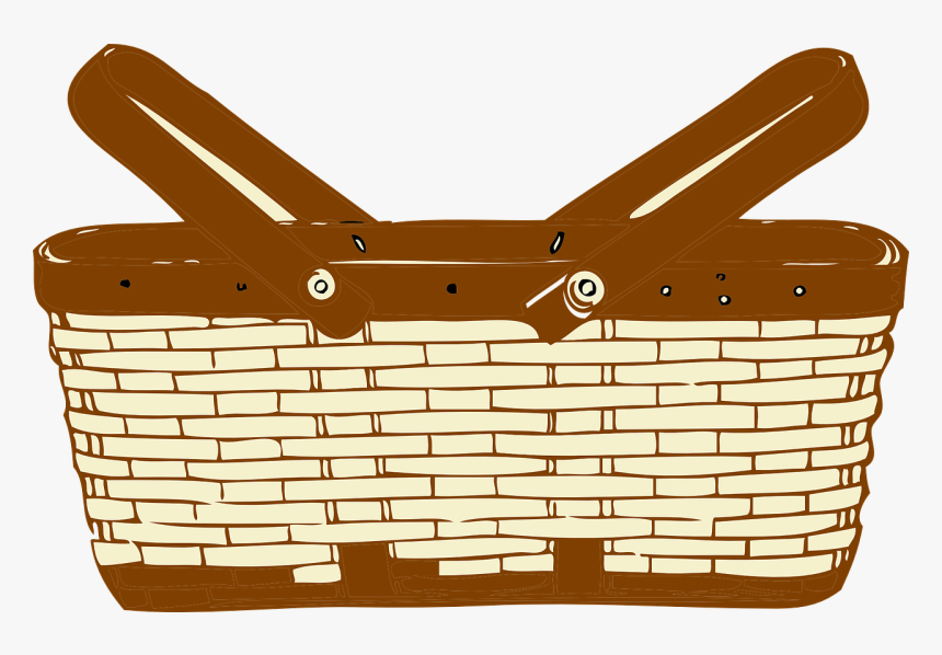 Basket, Picnic, Wicker, Lunch, Outdoors, Park - Basket Clipart Png, Transparent Png