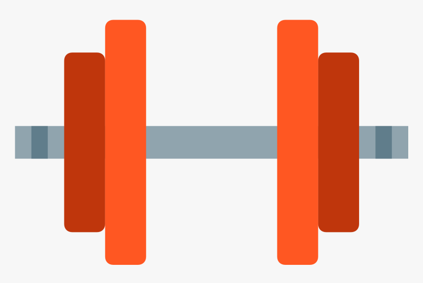 Clip Art Dumbell Logo - Barbell Flat Icon Png, Transparent Png