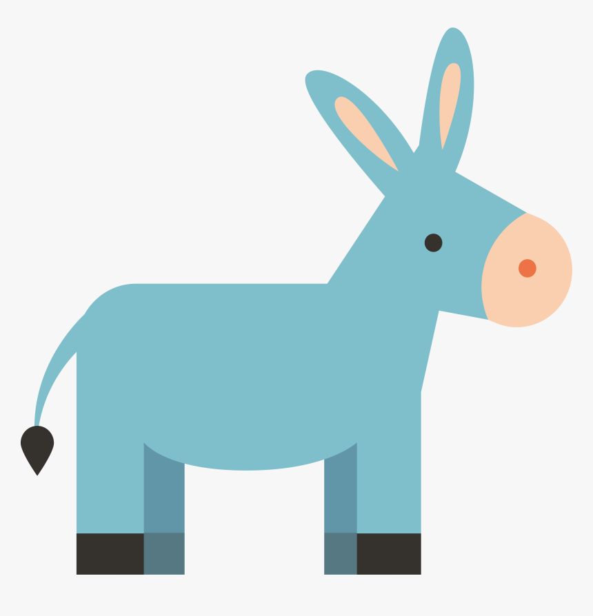 Clip Freeuse Donkey Vector Cartoon Character - Donkey, HD Png Download