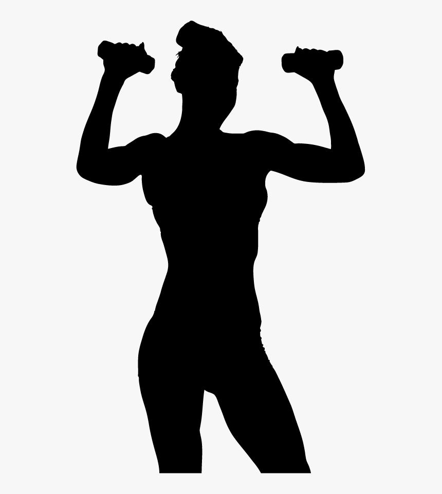 Weight Training Olympic Weightlifting Dumbbell Physical - Exercise Silhouette Png Hd, Transparent Png