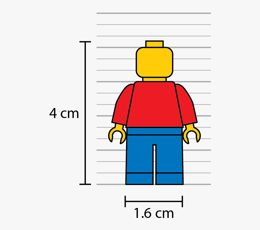 Clipart Free Stock Lego Figures In Scale Models Brick - Figurka Lego Wymiary, HD Png Download