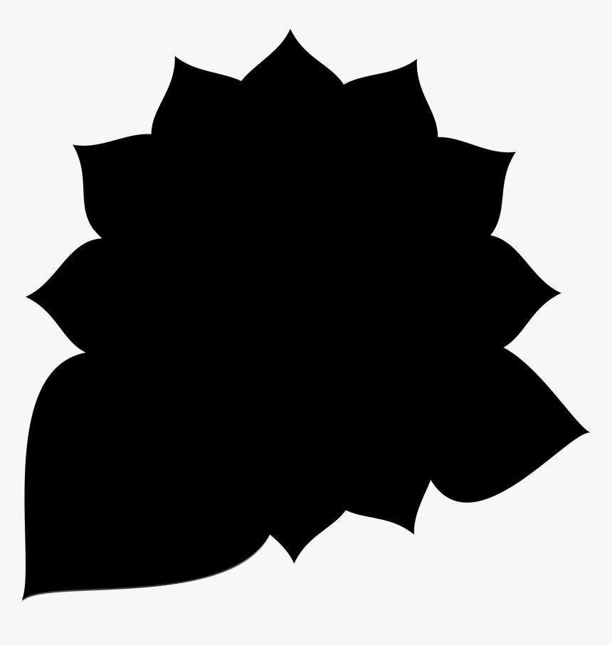 Sunflower Silhouette , Png Download, Transparent Png