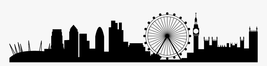 For Longer Distances Please Contact Us London Skyline - London Skyline Silhouette Hd, HD Png Download