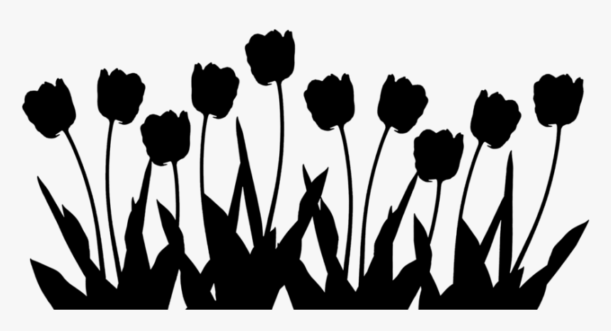Tulip Silhouette - Three Part Calendar, HD Png Download