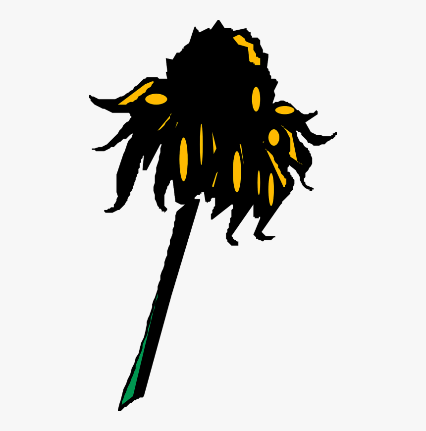 Sunflower Wilted Petal - Wilted Sunflower Png, Transparent Png