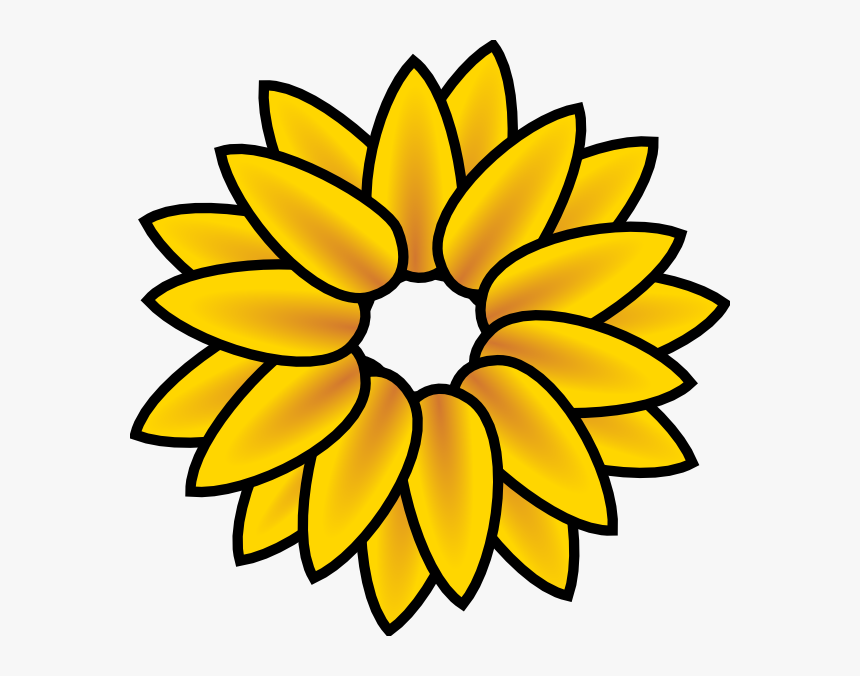 Clip Art At Clker - Sunflower Clip Art, HD Png Download
