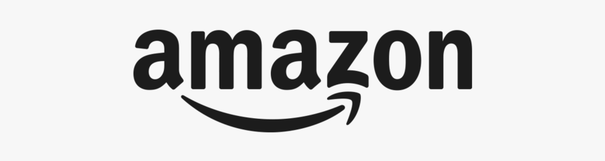 Amazon Logo White Png Transparent - Black-and-white, Png Download
