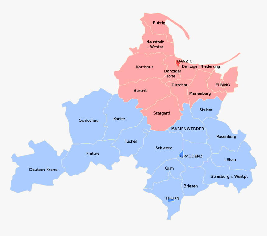 Map Of West Prussia, HD Png Download