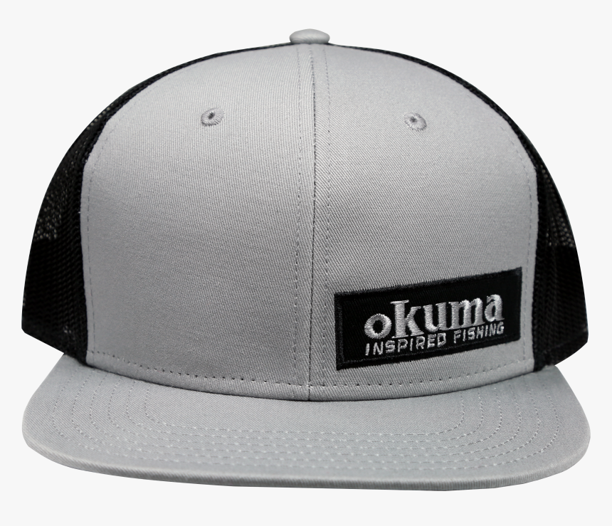 Okuma Mesh Back Flat Bill Grey 
 Data-large Image //cdn - Baseball Cap, HD Png Download