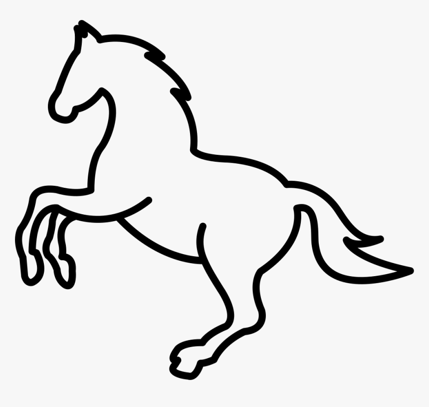 Jumping Tennessee Walking Horse Arabian Horse Equestrian - Jumping Horse Outline, HD Png Download