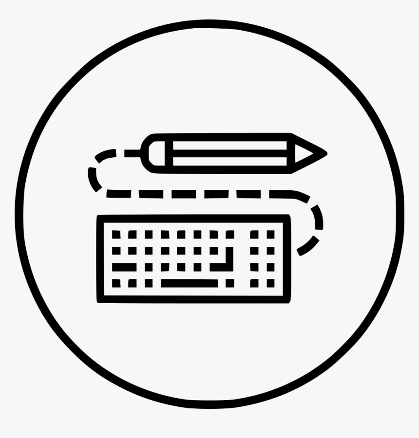 Keyboard And Mouse Outline, HD Png Download