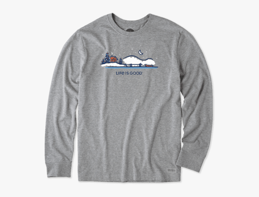 Life Is Good Men S Winter On The Water Crusher Tee - Life Is Good, HD Png Download